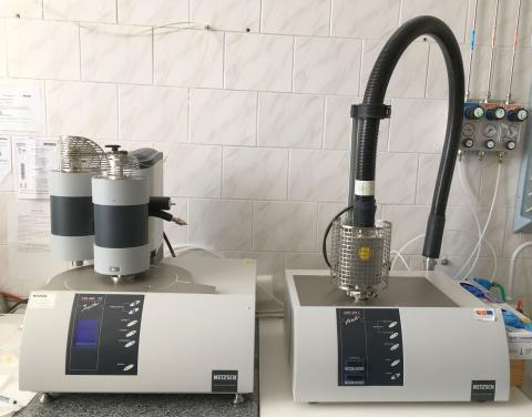 TGA-MS Netzsch STA449 F1 Jupiter + Netzsch QMS 403 C Aelos